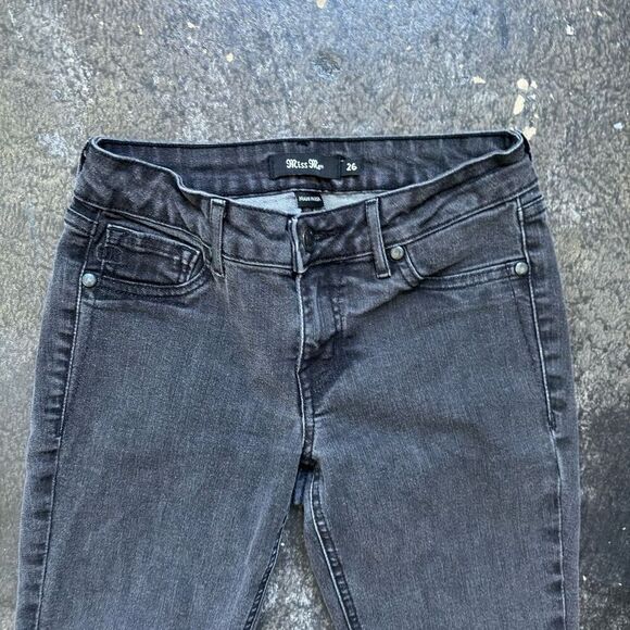 Miss Me Faded Black Women’s Jeans Size 26 2000s Grunge Style Cotton Blend - Picture 3 of 11